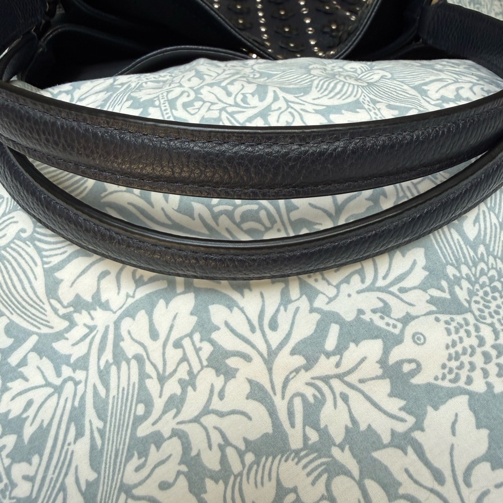 Coach Navy Studded Edie Bag - Picture 10 of 11